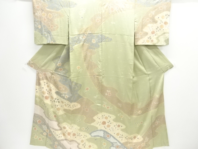 JAPANESE KIMONO / HOMONGI / SHIBORI / MIST & FLOWER